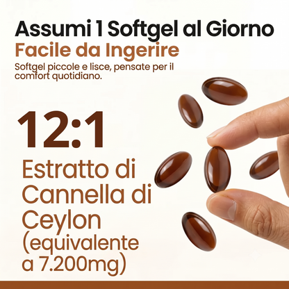Cannella Ceylon Equivalente a 7200mg con Olio MCT