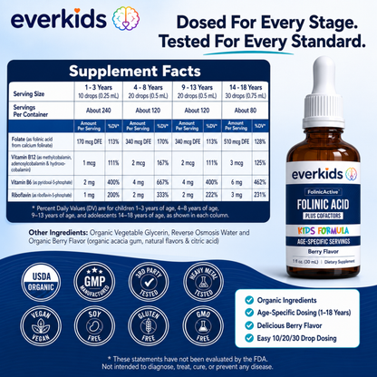 Synaptix Organic Folinic Active Kids